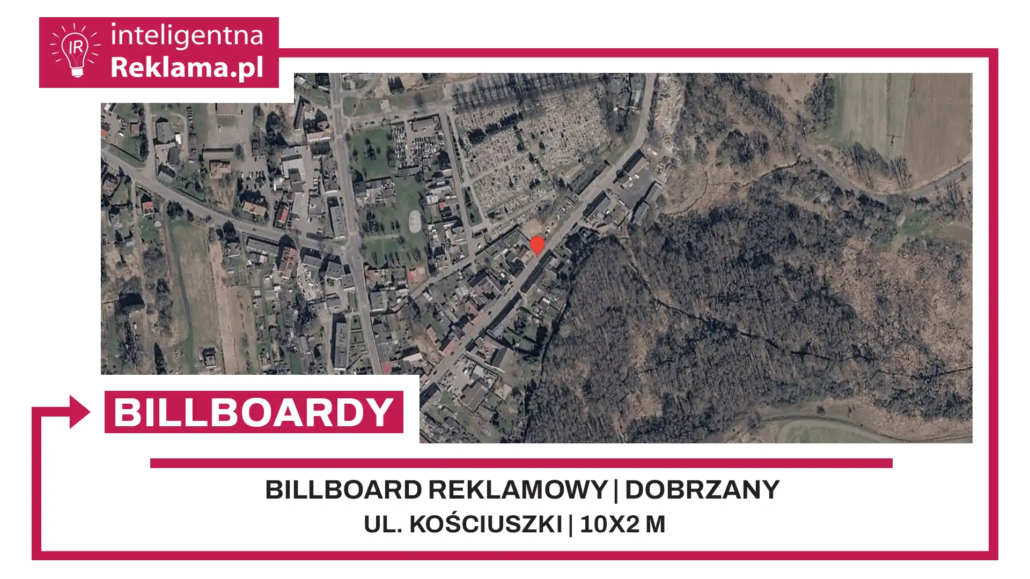 Lokalizacja reklamowa w Dobrzany przy ul. Kościuszki - powierzchnia 20 m²