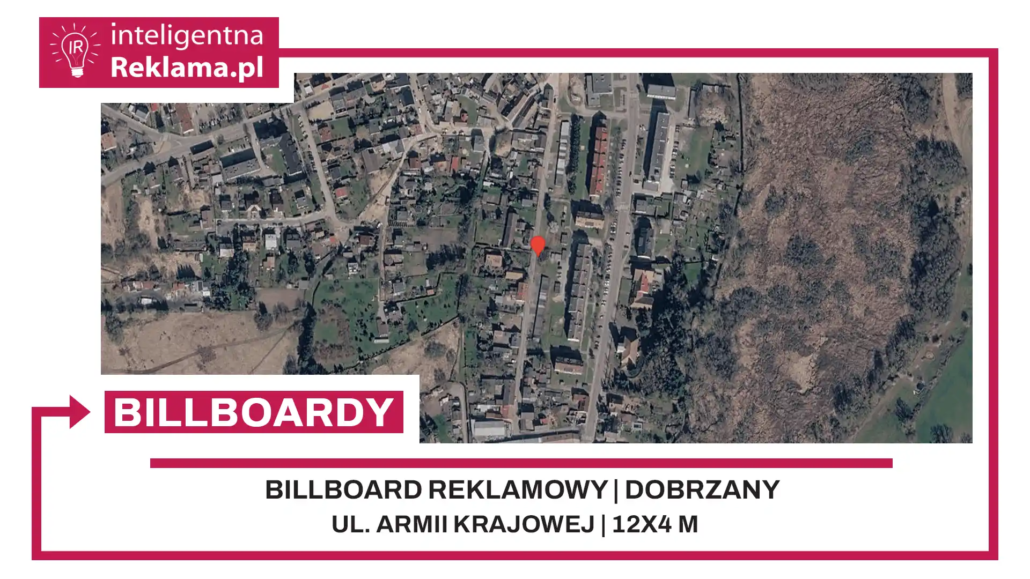 Lokalizacja reklamowa w Dobrzany przy ul. ul. Armii Krajowej - powierzchnia 48 m²
