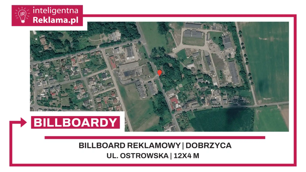 Lokalizacja reklamowa w Dobrzyca przy ul. Ostrowska - powierzchnia 48 m²