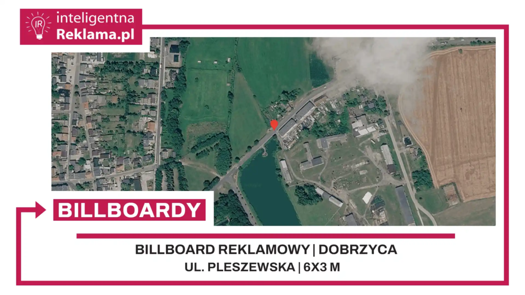 Lokalizacja reklamowa w Dobrzyca przy ul. Pleszewska - powierzchnia 18 m²
