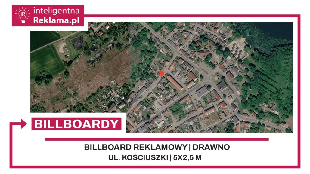 Lokalizacja reklamowa w Drawno przy ul. Kościuszki - powierzchnia 12,5 m²