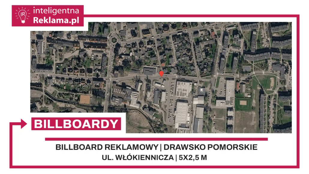 Lokalizacja reklamowa w Drawsko Pomorskie przy ul. Włókiennicza - powierzchnia 12,5 m²