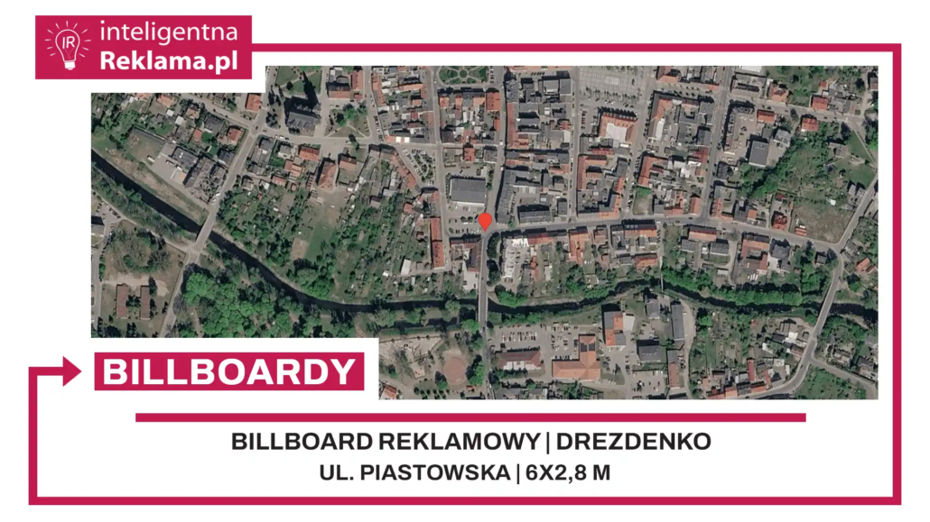 Lokalizacja reklamowa w Drezdenko przy ul. Piastowska - powierzchnia 16,8 m²