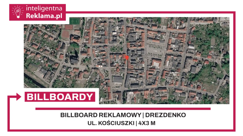 Lokalizacja reklamowa w Drezdenko przy ul. ul. Kościuszki - powierzchnia 12 m²