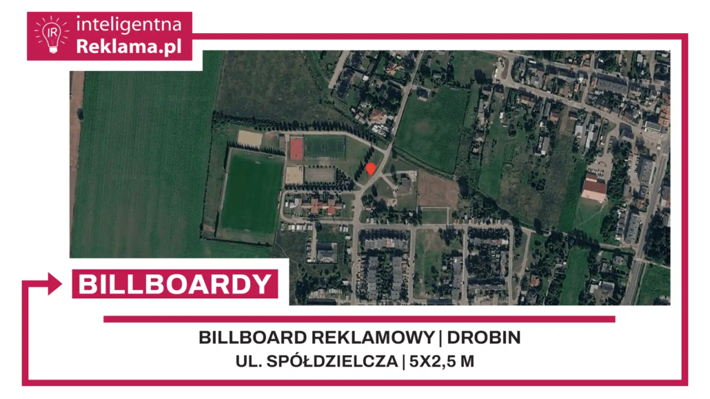 Lokalizacja reklamowa w Drobin przy ul. Spółdzielcza - powierzchnia 12,5 m²