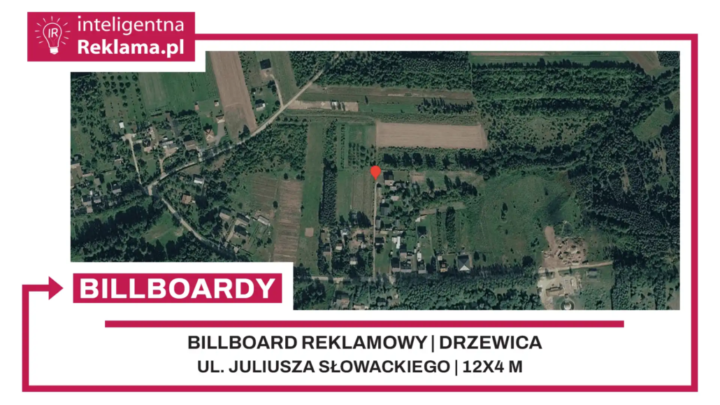 Lokalizacja reklamowa w Drzewica przy ul. Juliusza Słowackiego - powierzchnia 48 m²