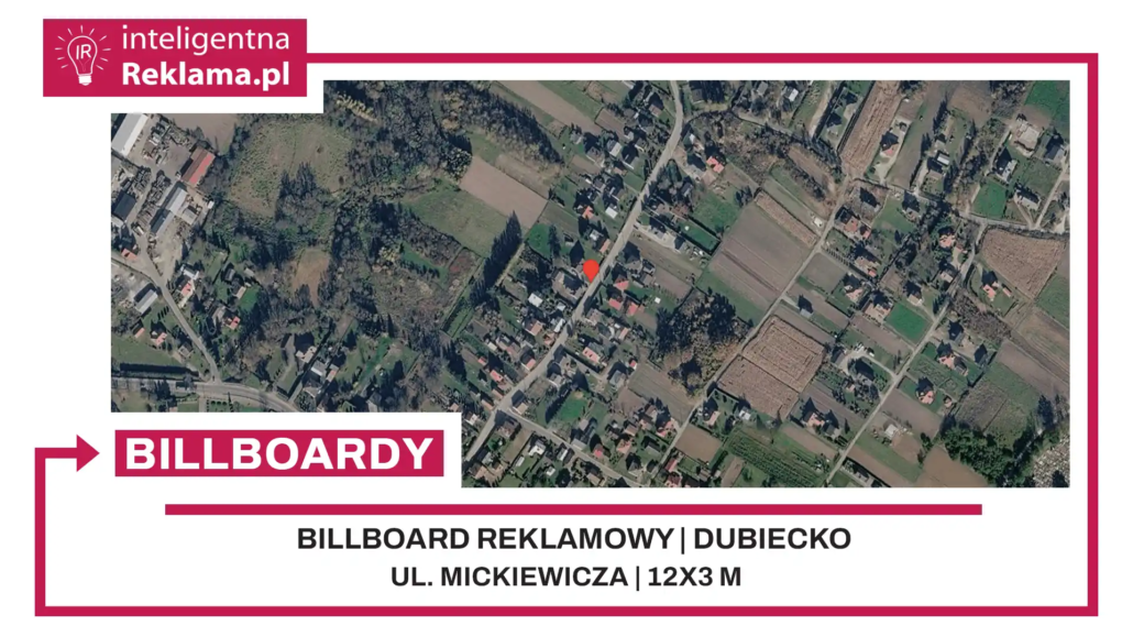 Lokalizacja reklamowa w Dubiecko przy ul. Mickiewicza - powierzchnia 36 m²