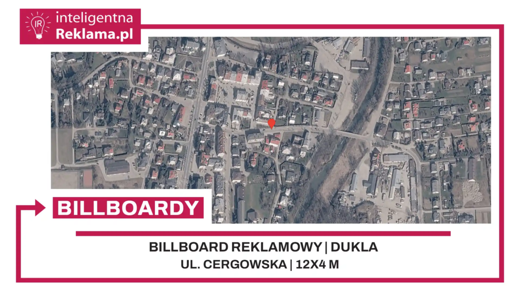 Lokalizacja reklamowa w Dukla przy ul. Cergowska - powierzchnia 48 m²