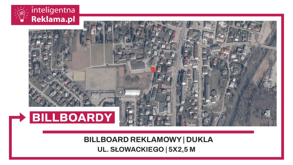 Lokalizacja reklamowa w Dukla przy ul. Słowackiego - powierzchnia 12,5 m²