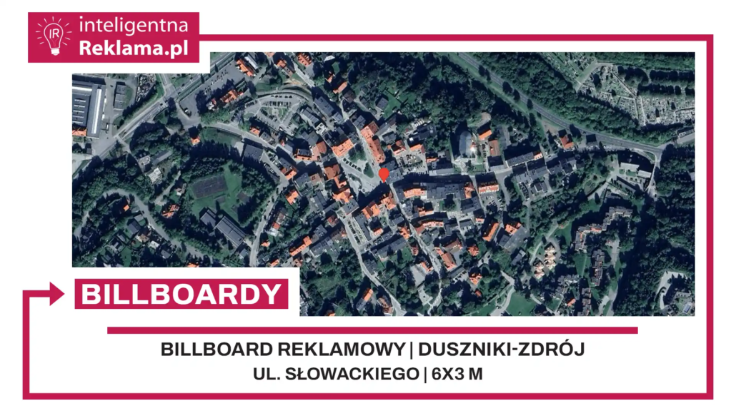 Lokalizacja reklamowa w Duszniki-Zdrój przy ul. Słowackiego - powierzchnia 18 m²