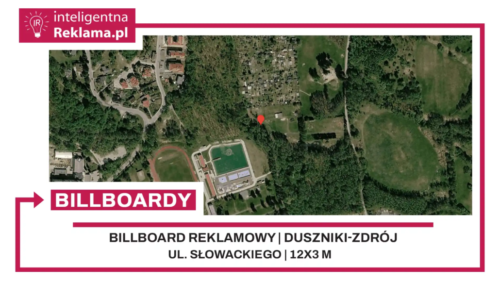 Lokalizacja reklamowa w Duszniki-Zdrój przy ul. ul. Słowackiego - powierzchnia 36 m²