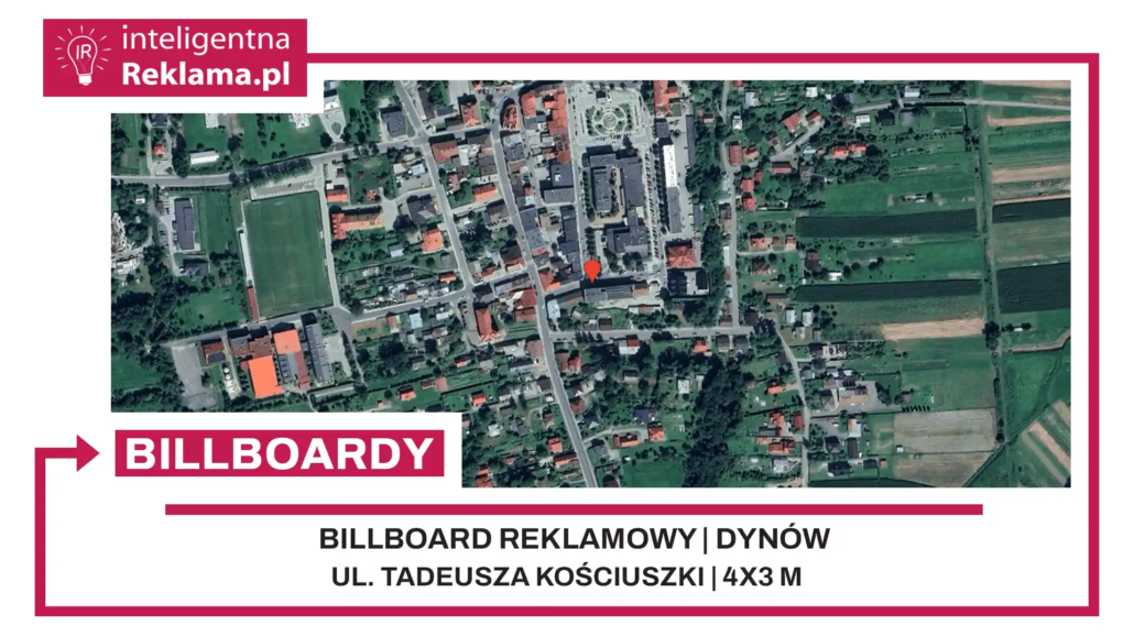 Lokalizacja reklamowa w Dynów przy ul. Tadeusza Kościuszki - powierzchnia 12 m²