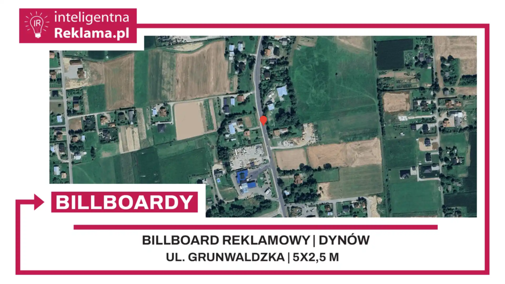 Lokalizacja reklamowa w Dynów przy ul. ul. Grunwaldzka - powierzchnia 12,5 m²