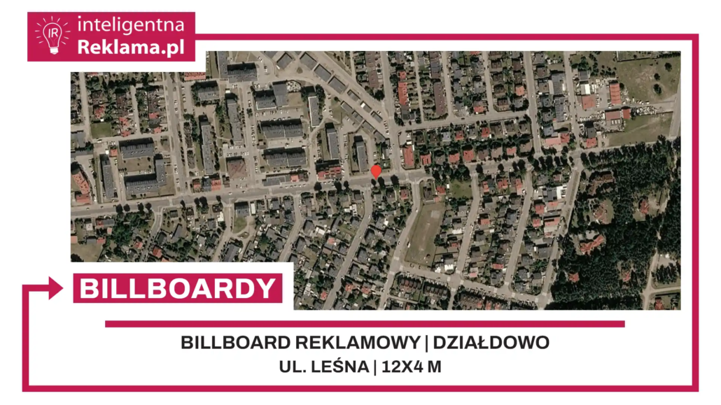 Lokalizacja reklamowa w Działdowo przy ul. Leśna - powierzchnia 48 m²