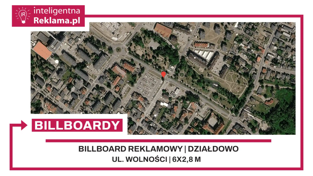 Lokalizacja reklamowa w Działdowo przy ul. Wolności - powierzchnia 16,8 m²
