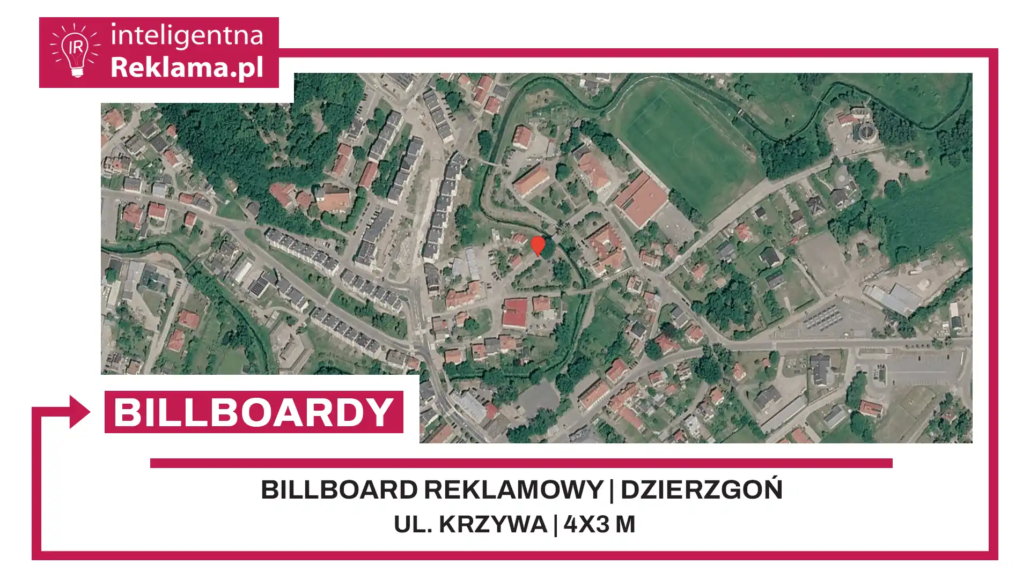 Lokalizacja reklamowa w Dzierzgoń przy ul. Krzywa - powierzchnia 12 m²