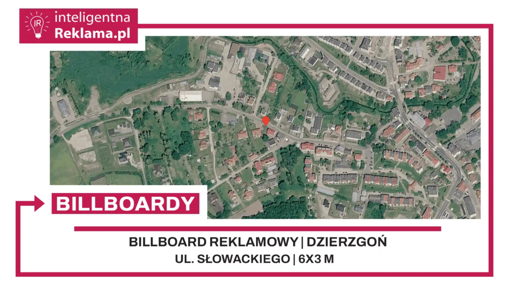 Lokalizacja reklamowa w Dzierzgoń przy ul. Słowackiego - powierzchnia 18 m²