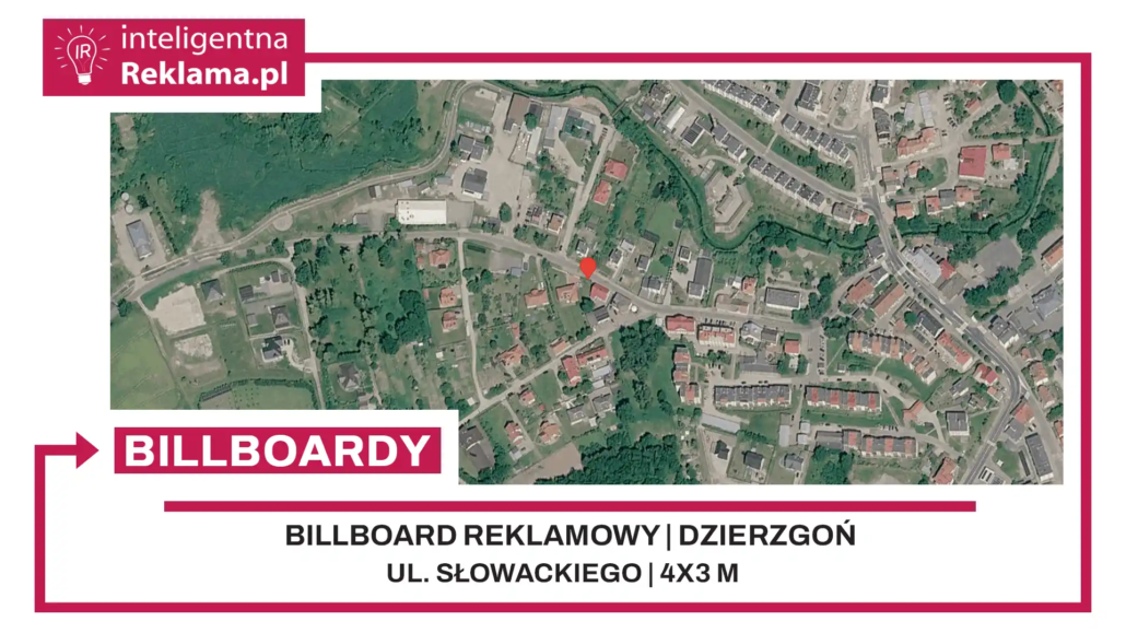 Lokalizacja reklamowa w Dzierzgoń przy ul. ul. Słowackiego - powierzchnia 12 m²