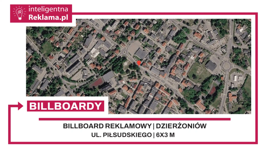 Lokalizacja reklamowa w Dzierżoniów przy ul. Piłsudskiego - powierzchnia 18 m²