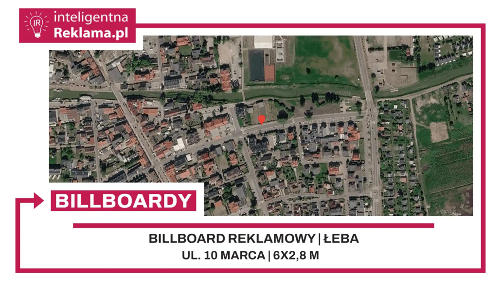 Lokalizacja reklamowa w Łeba przy ul. 10 marca - powierzchnia 16,8 m²