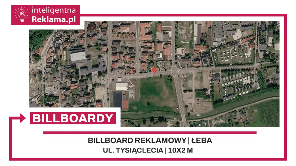 Lokalizacja reklamowa w Łeba przy ul. Tysiąclecia - powierzchnia 20 m²
