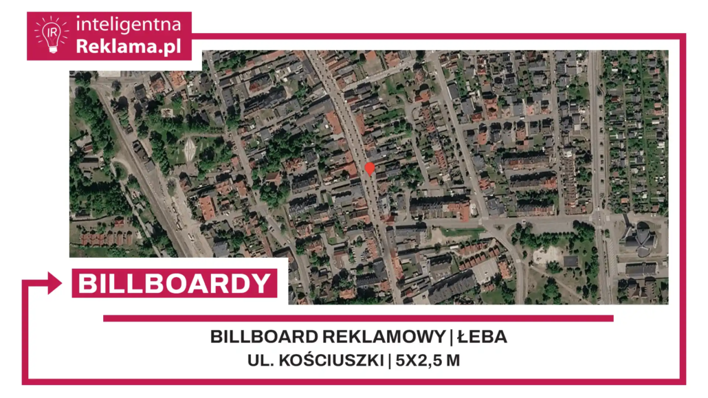 Lokalizacja reklamowa w Łeba przy ul. ul. Kościuszki - powierzchnia 12,5 m²