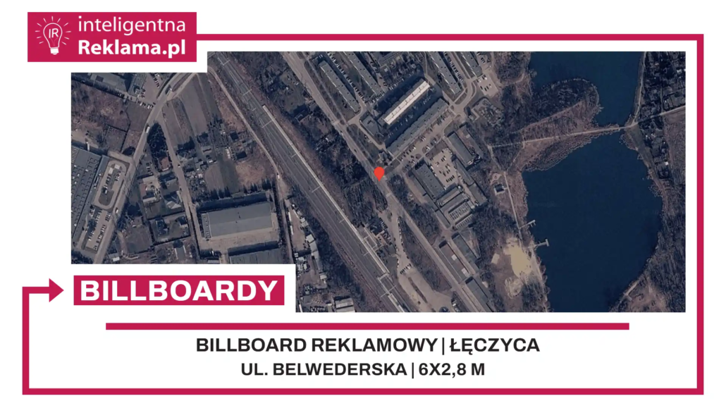 Lokalizacja reklamowa w Łęczyca przy ul. ul. Belwederska - powierzchnia 16,8 m²
