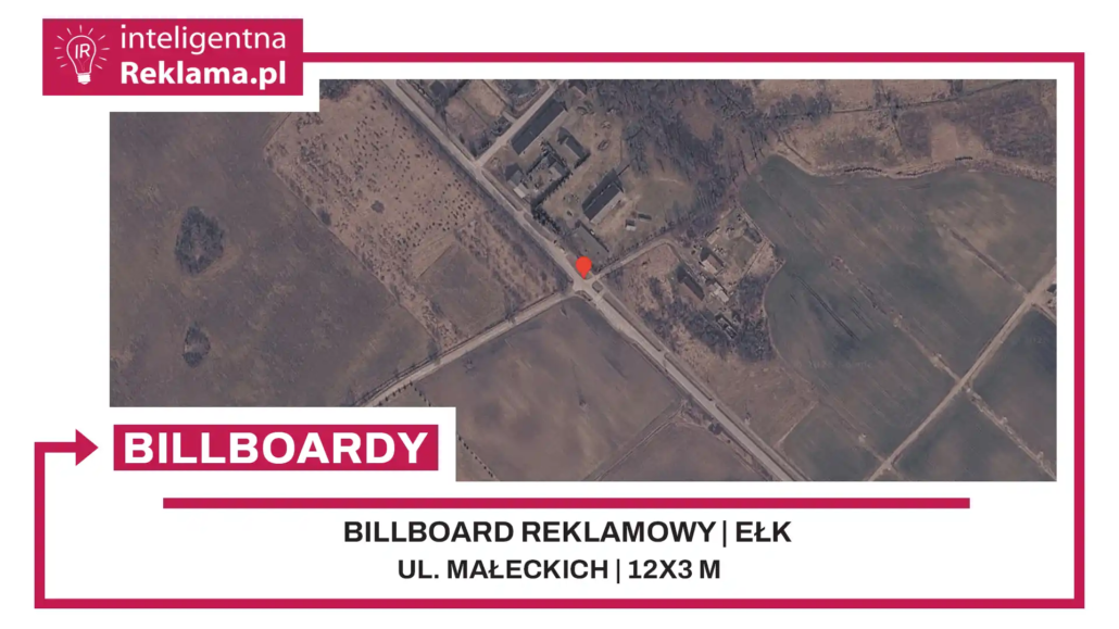 Lokalizacja reklamowa w Ełk przy ul. Małeckich - powierzchnia 36 m²