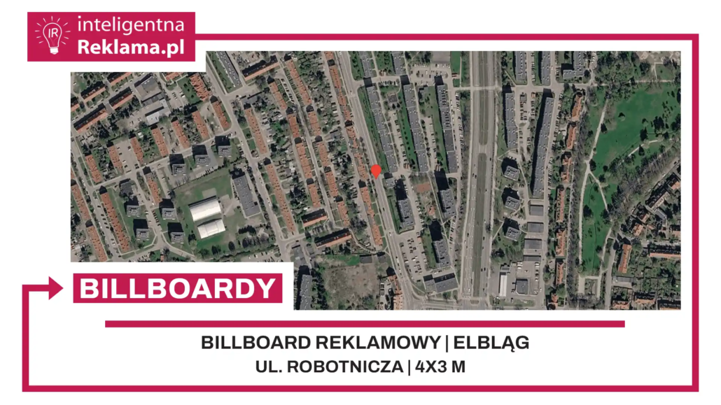 Lokalizacja reklamowa w Elbląg przy ul. Robotnicza - powierzchnia 12 m²