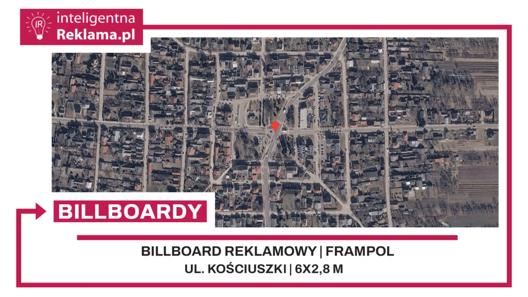 Lokalizacja reklamowa w Frampol przy ul. Kościuszki - powierzchnia 16,8 m²