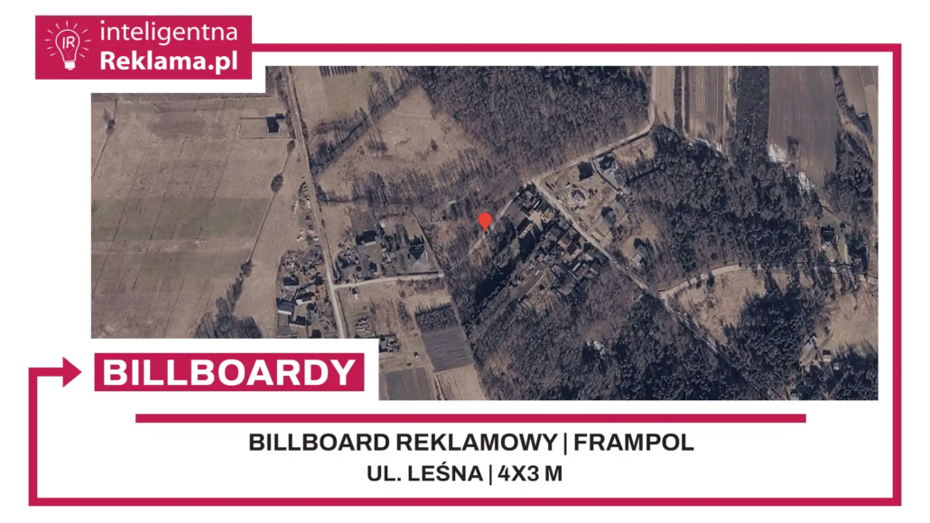 Lokalizacja reklamowa w Frampol przy ul. Leśna - powierzchnia 12 m²
