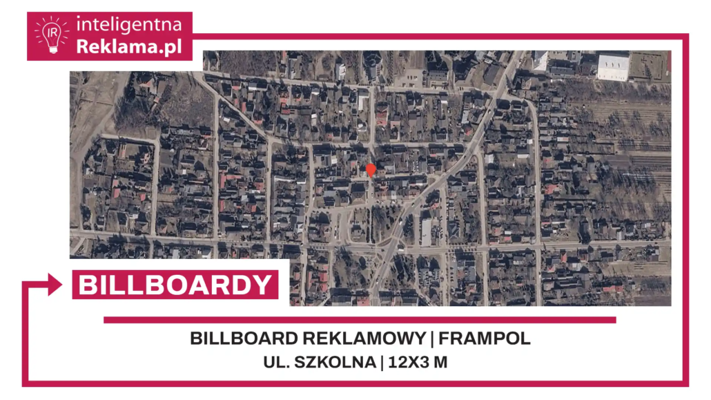 Lokalizacja reklamowa w Frampol przy ul. Szkolna - powierzchnia 36 m²