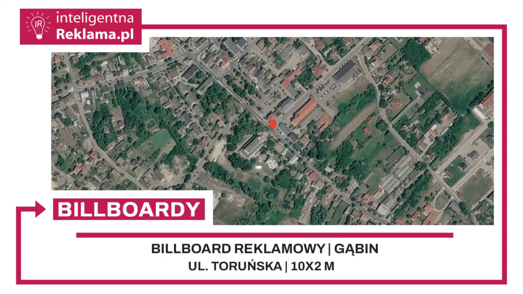 Lokalizacja reklamowa w Gąbin przy ul. Toruńska - powierzchnia 20 m²