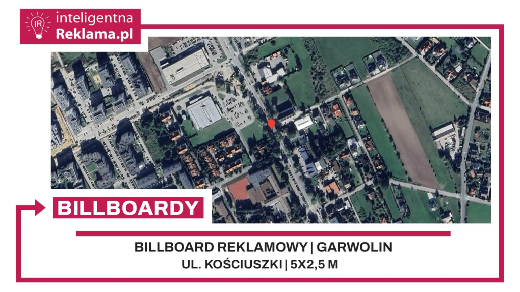 Lokalizacja reklamowa w Garwolin przy ul. Kościuszki - powierzchnia 12,5 m²