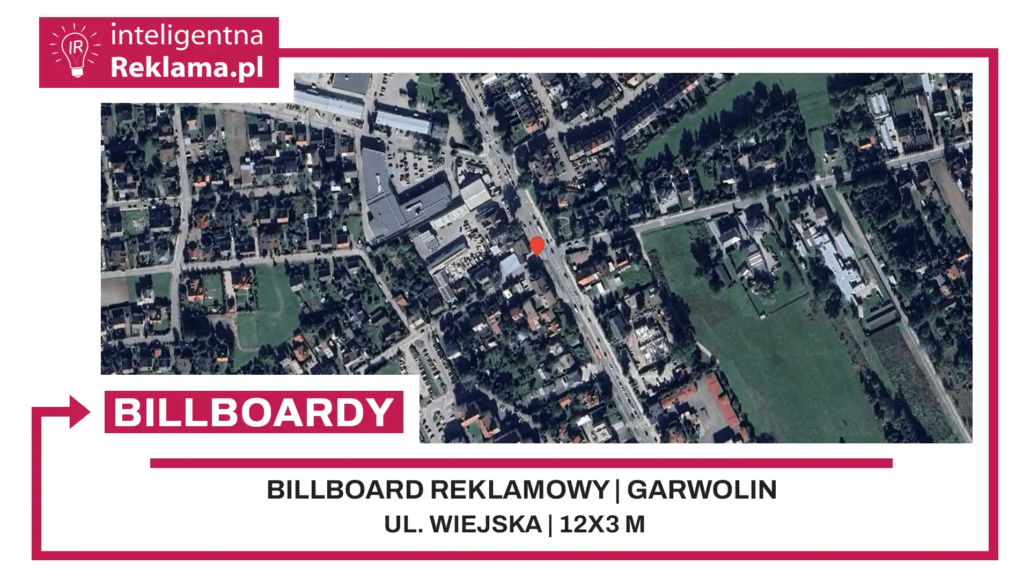 Lokalizacja reklamowa w Garwolin przy ul. Wiejska - powierzchnia 36 m²