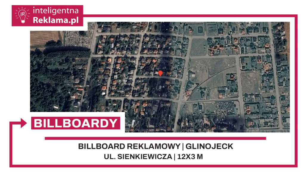 Lokalizacja reklamowa w Glinojeck przy ul. Sienkiewicza - powierzchnia 36 m²