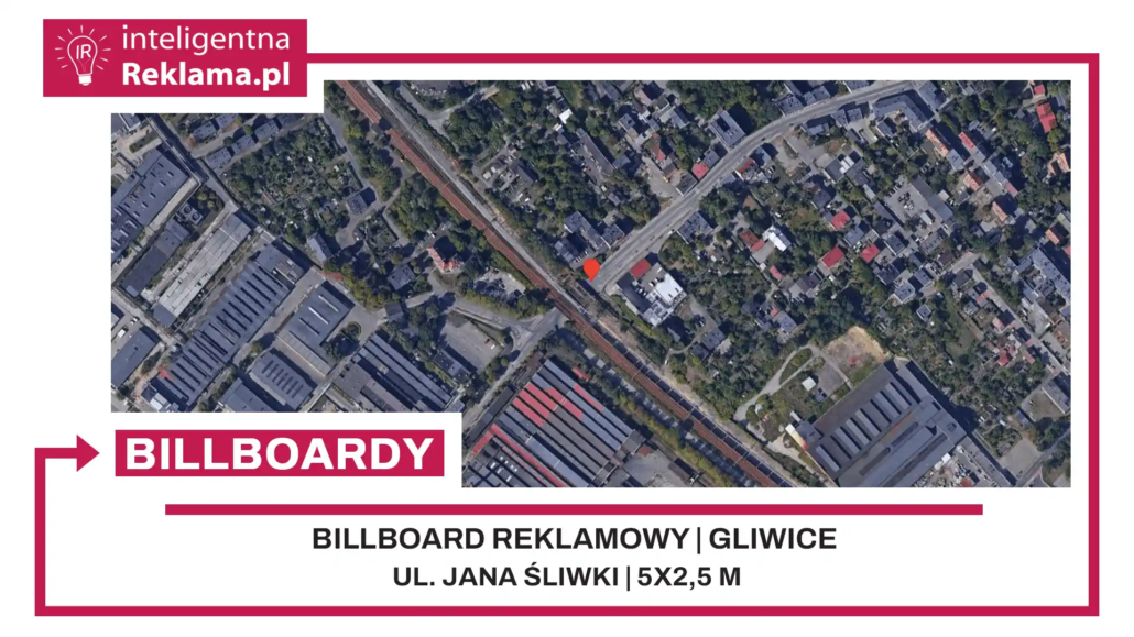 Lokalizacja reklamowa w Gliwice przy ul. Jana Śliwki - powierzchnia 12,5 m²