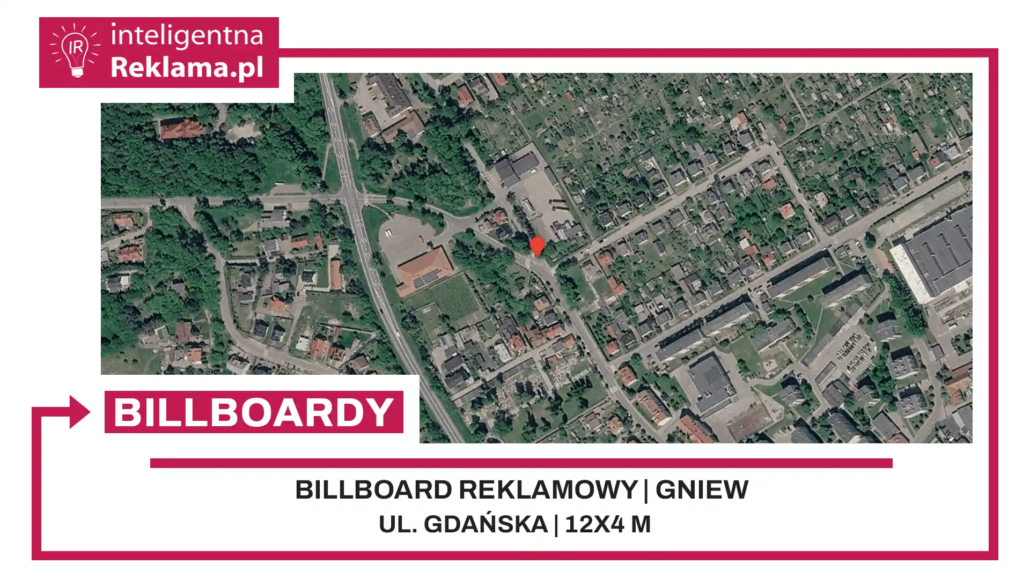 Lokalizacja reklamowa w Gniew przy ul. Gdańska - powierzchnia 48 m²