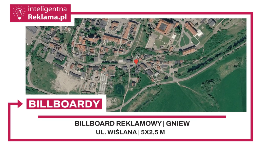 Lokalizacja reklamowa w Gniew przy ul. Wiślana - powierzchnia 12,5 m²