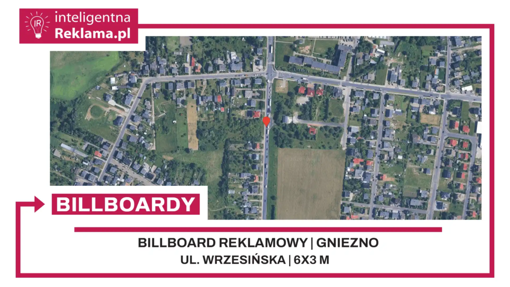 Lokalizacja reklamowa w Gniezno przy ul. Wrzesińska - powierzchnia 18 m²