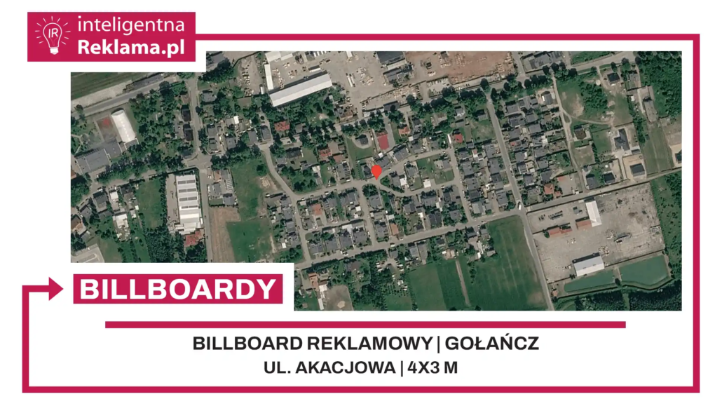 Lokalizacja reklamowa w Gołańcz przy ul. Akacjowa - powierzchnia 12 m²