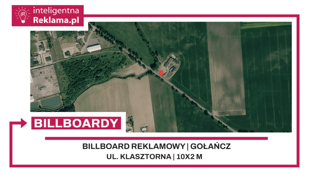 Lokalizacja reklamowa w Gołańcz przy ul. ul. Klasztorna - powierzchnia 20 m²