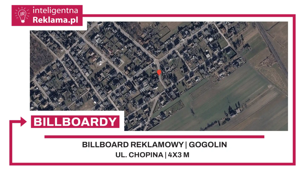 Lokalizacja reklamowa w Gogolin przy ul. Chopina - powierzchnia 12 m²