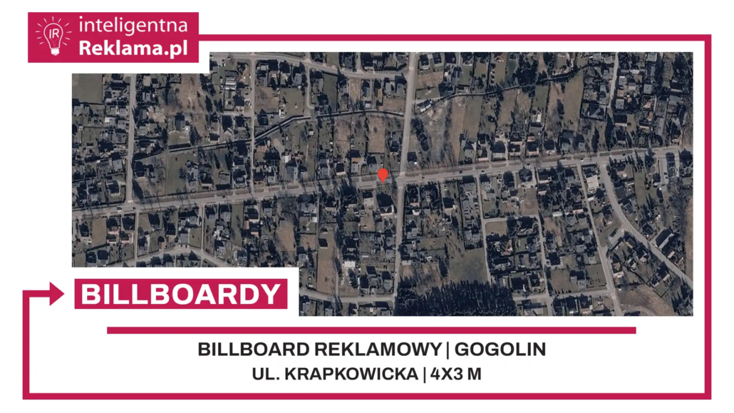 Lokalizacja reklamowa w Gogolin przy ul. ul. Krapkowicka - powierzchnia 12 m²