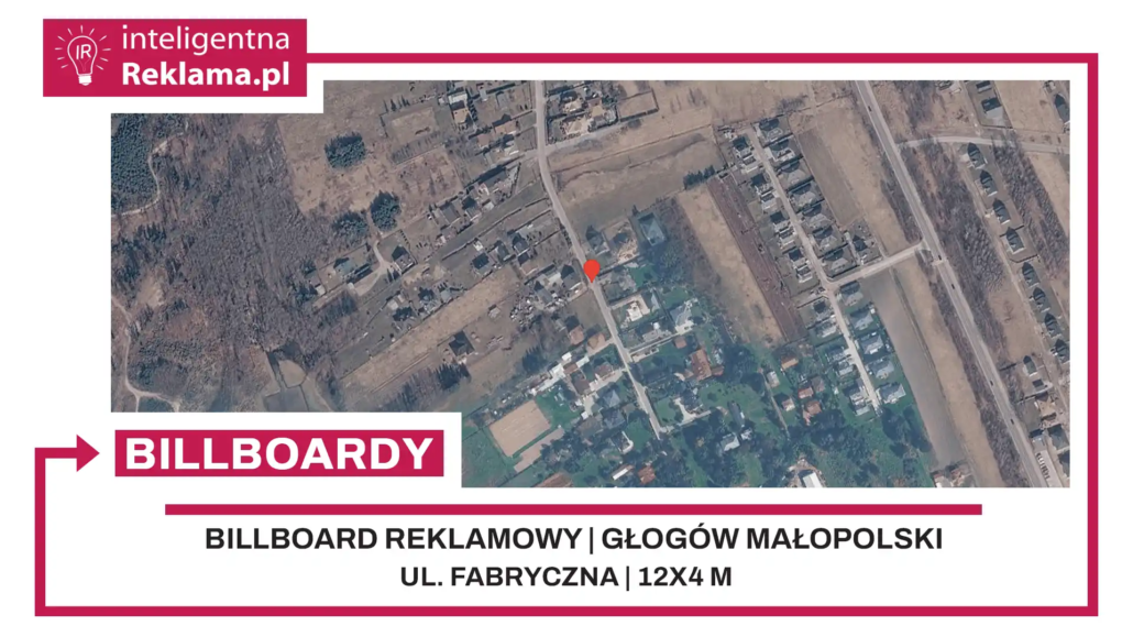 Lokalizacja reklamowa w Głogów Małopolski przy ul. Fabryczna - powierzchnia 48 m²