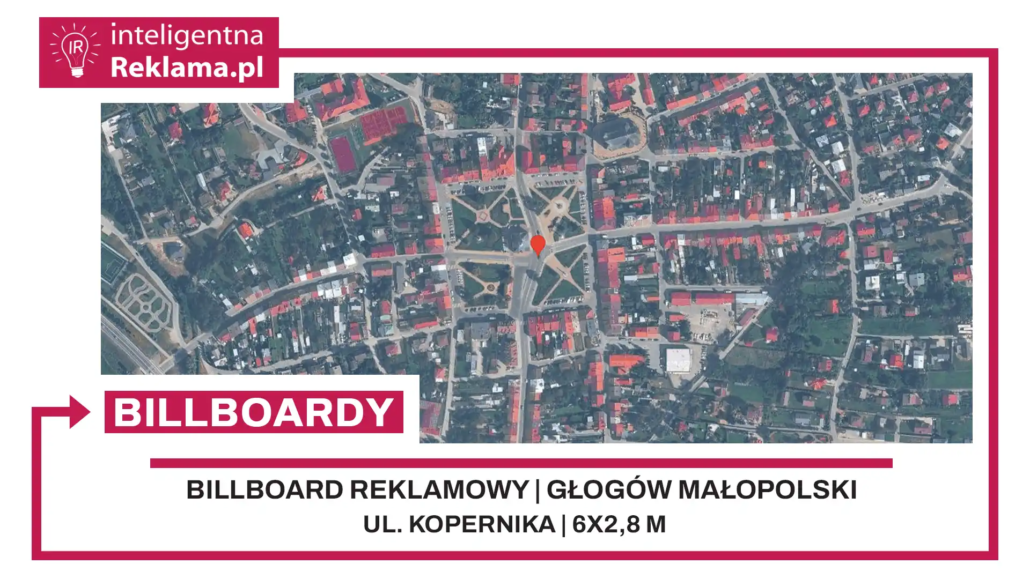 Lokalizacja reklamowa w Głogów Małopolski przy ul. Kopernika - powierzchnia 16,8 m²