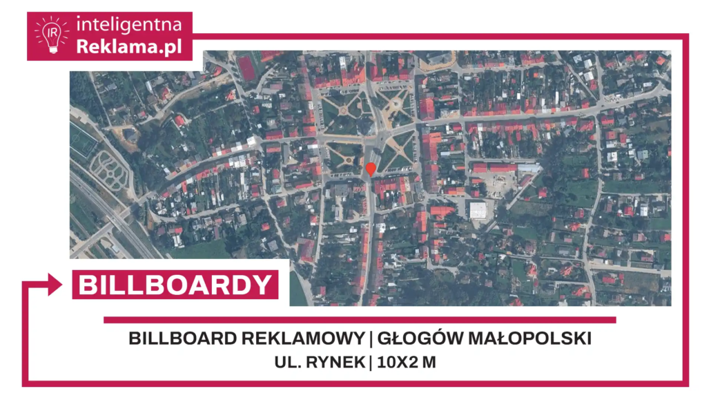 Lokalizacja reklamowa w Głogów Małopolski przy ul. Rynek - powierzchnia 20 m²