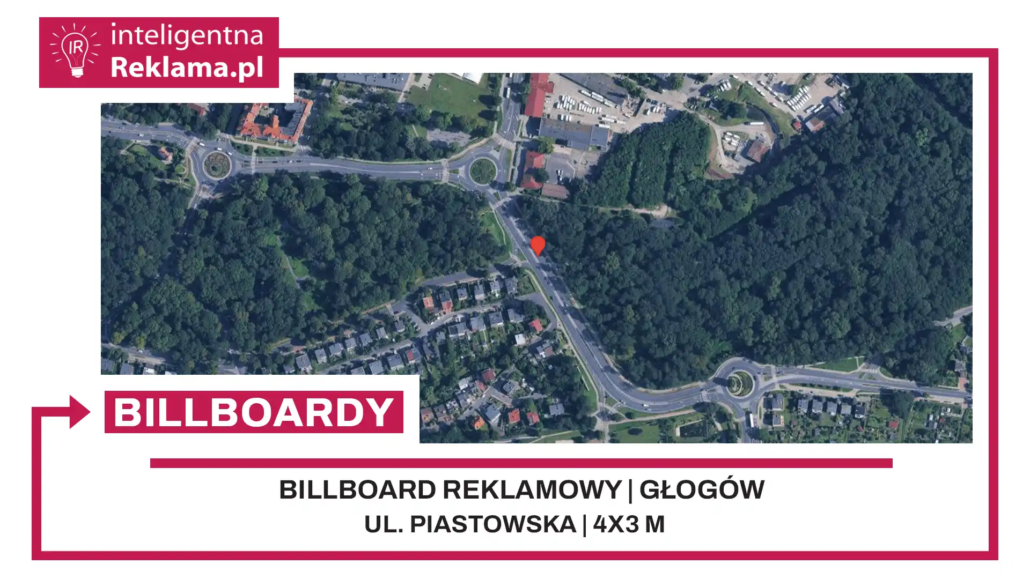Lokalizacja reklamowa w Głogów przy ul. Piastowska - powierzchnia 12 m²