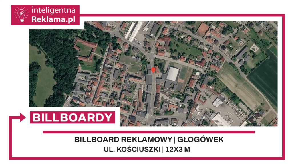 Lokalizacja reklamowa w Głogówek przy ul. ul. Kościuszki - powierzchnia 36 m²