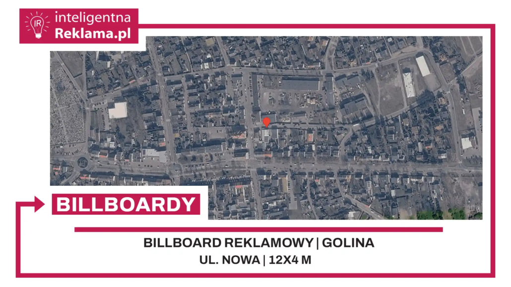 Lokalizacja reklamowa w Golina przy ul. Nowa - powierzchnia 48 m²